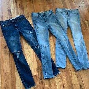 Hollister jean bundle 1s high rise  size 1